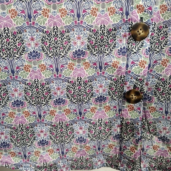 J Crew Liberty Club Nouveau Button Up Shirt Dress Women Size XXS NEW W/O BELT - Picture 3 of 8